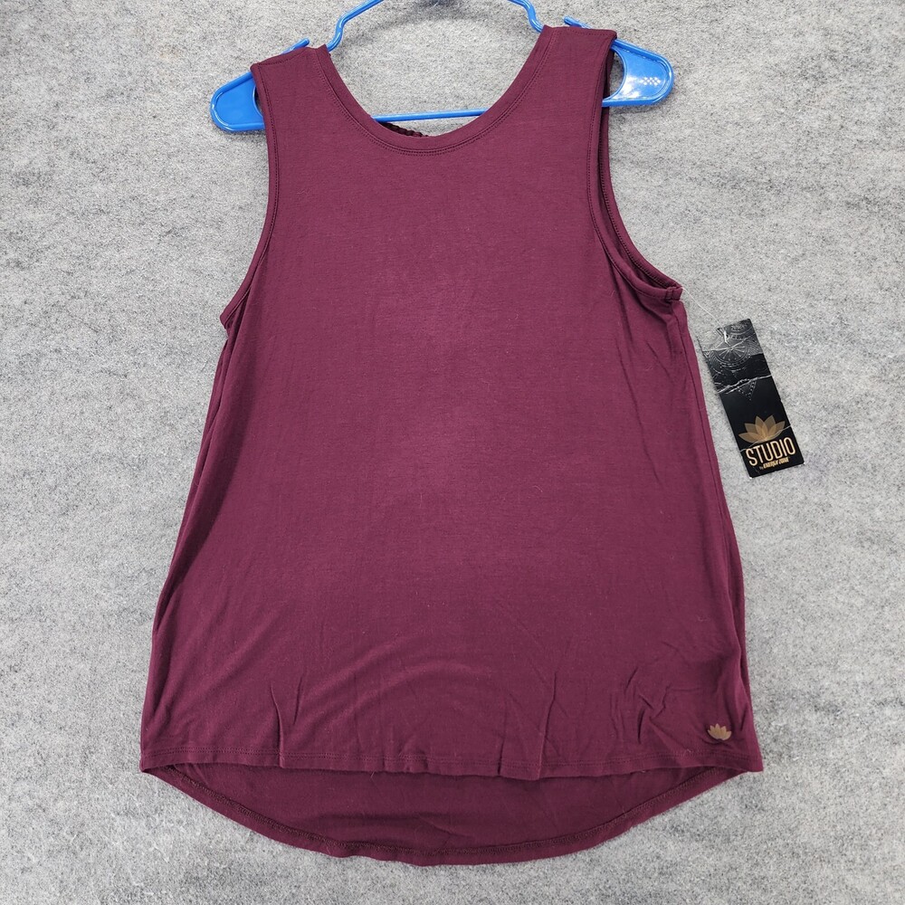 Studio by Energy Zone Shirt Womens Small Sleeveless Red